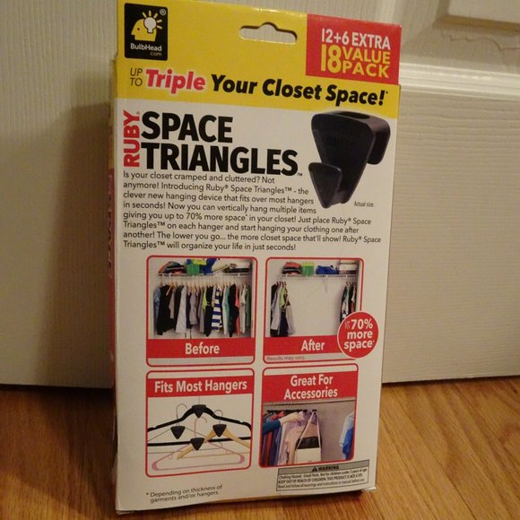 Ruby Space Triangles (18pc per pack) 1 Pack Brand New - Picture 2 of 2